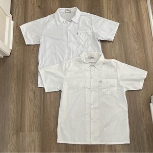 Uncommon Threads White Snap Button Work Shirt Bundle Size Medium